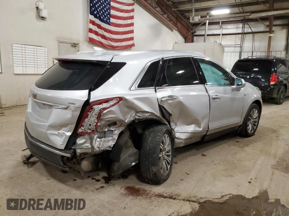 2017 Cadillac XT5 Luxury AWD with VIN 1GYKNDRS1HZ175557, listed as a Copart auction lot 47179715 with 136,677 mi miles and Clean Title. Bid and sale history available at carsss.com. Image 3.