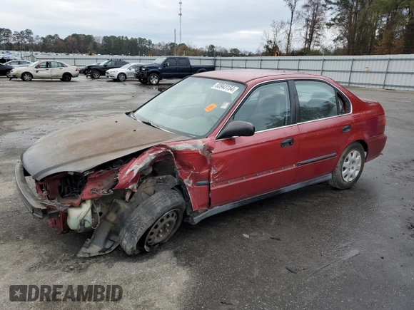 1999 Honda Civic LX with VIN 1HGEJ657XXL047414, listed as a Copart auction lot 83943154 with 300,098 mi miles and Salvage Title. Bid and sale history available at carsss.com. Image 1.