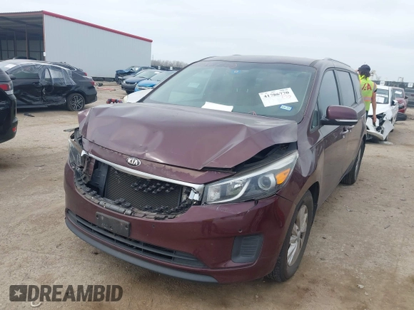2016 Kia Sedona LX with VIN KNDMB5C12G6211589, listed as a IAAI auction lot 41786770 with 87,114 mi miles. Bid and sale history available at carsss.com. Image 17.