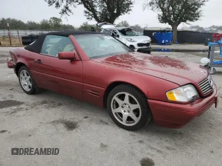 1997 Mercedes-Benz SL-Class with VIN WDBFA67F7VF154440, listed as a Copart auction lot 89329915 with 142,966 mi miles and Salvage Title. Bid and sale history available at carsss.com. Image 4.