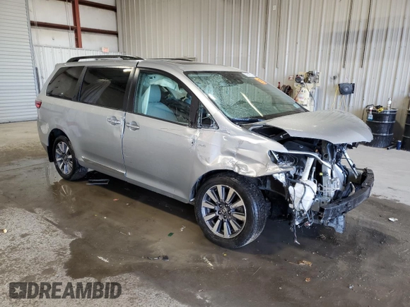 2020 Toyota Sienna XLE with VIN 5TDDZ3DC0LS251373, listed as a Copart auction lot 50257935 with 0 mi miles and Non Repairable. Bid and sale history available at carsss.com. Image 4.