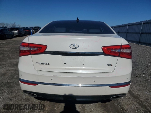 2015 Kia Cadenza Premium with VIN KNALN4D74F5192626, listed as a Copart auction lot 44785085 with 82,313 mi miles and Salvage Title. Bid and sale history available at carsss.com. Image 6.