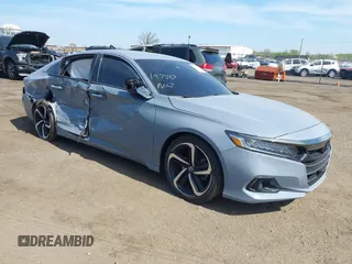 2022 Honda Accord Sport SE z VIN 1HGCV1F42NA065319, wystawiony jako IAAI lot #42081477 z przebiegiem 43 375 mil mil oraz . Historia ofert i sprzedaży dostępna na DreamBid. Obrazek 1.