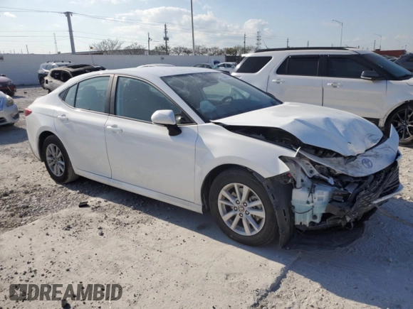 2025 Toyota Camry LE with VIN 4T1DAACK6SU537173, listed as a Copart auction lot 53202015 with 9,999 mi miles and Non Repairable. Bid and sale history available at DreamBid. Image 4.