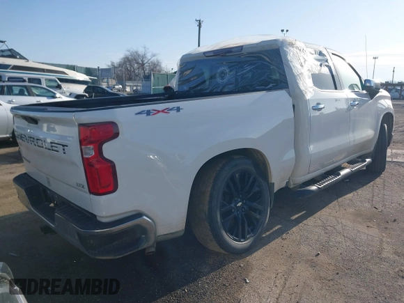 2020 Chevrolet Silverado 1500 LTZ with VIN 1GCUYGED1LZ314741, listed as a IAAI auction lot 41191154 with 80,380 mi miles and . Bid and sale history available at DreamBid. Image 4.
