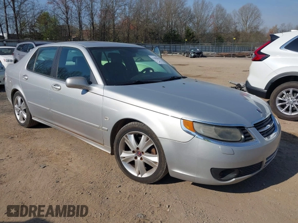 2007 Saab 9-5 Aero with VIN YS3EH49G373524055, listed as a IAAI auction lot 41902061 with 163,094 mi miles. Bid and sale history available at carsss.com. Image 1.