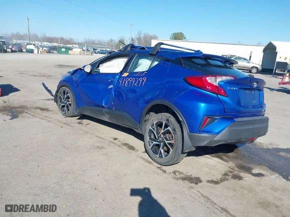 2018 Toyota C-HR XLE with VIN NMTKHMBX4JR042767, listed as a IAAI auction lot 41899299 with 1 mi miles. Bid and sale history available at carsss.com. Image 3.