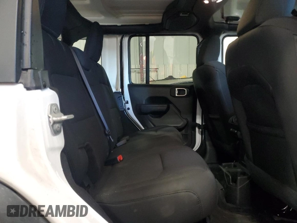 2022 Jeep Wrangler Unlimited Willys with VIN 1C4HJXDM7NW244562, listed as a Copart auction lot 79667744 with 47,157 mi miles and Salvage Title. Bid and sale history available at DreamBid. Image 12.