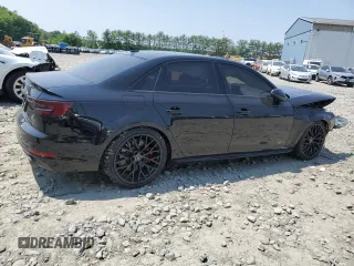 2017 Audi A4 Premium Plus with VIN WAUENAF46HN057810, listed as a Copart auction lot 59391535 with 60,136 mi miles and Salvage title. Bid and sale history available at DreamBid. Image 3.