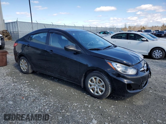 2012 Hyundai Accent GLS with VIN KMHCT4AE0CU245394, listed as a Copart auction lot 49442285 with 240,402 mi miles and Salvage Title. Bid and sale history available at carsss.com. Image 4.