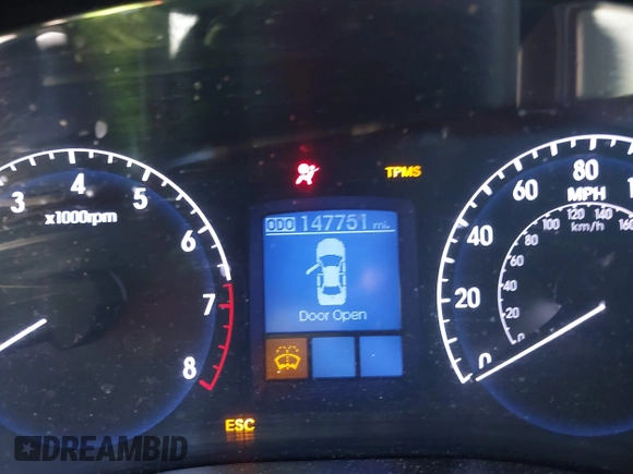 2013 Hyundai Genesis 3.8L with VIN KMHGC4DD4DU250393, listed as a IAAI auction lot 41854097 with 147,751 mi miles and . Bid and sale history available at DreamBid. Image 16.