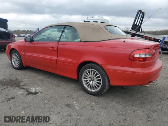 2004 Volvo C70 with VIN YV1NC62D64J060679, listed as a Copart auction lot 51819205 with 143,867 mi miles and Salvage Title. Bid and sale history available at carsss.com. Image 2.