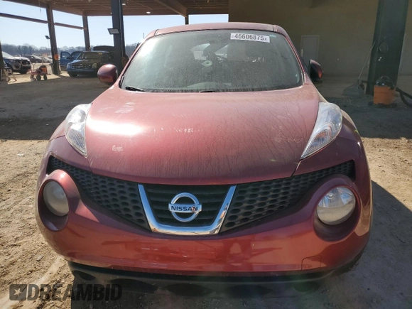 2013 Nissan Juke S with VIN JN8AF5MR9DT222005, listed as a Copart auction lot 46606875 with 0 mi miles and Salvage Title. Bid and sale history available at carsss.com. Image 5.