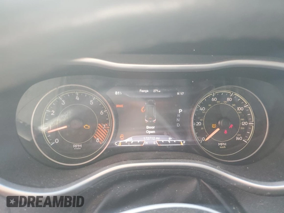 2014 Jeep Cherokee Trailhawk with VIN 1C4PJMBS3EW127928, listed as a Copart auction lot 63825865 with 172,712 mi miles and Salvage title. Bid and sale history available at DreamBid. Image 9.