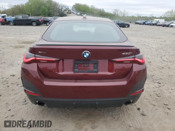 2024 BMW 4 Series 430i xDrive с VIN WBA73AV07RFR97042, выставлен на аукционе Copart как лот 53289715 с пробегом 18 766 миль миль и Списание • Salvage title. История ставок и продаж доступна на DreamBid. Изображение 6.
