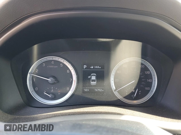 2019 Hyundai Sonata SE with VIN 5NPE24AF5KH813480, listed as a Copart auction lot 48629485 with 76,752 mi miles and Salvage Title. Bid and sale history available at carsss.com. Image 9.