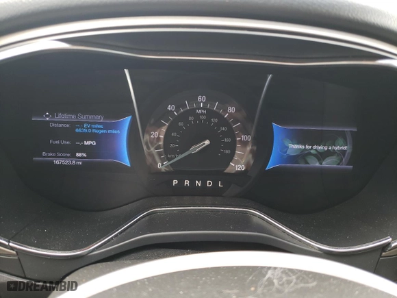2013 Ford Fusion SE Hybrid with VIN 3FA6P0LU6DR250567, listed as a Copart auction lot 51379875 with 167,523 mi miles and Salvage Title. Bid and sale history available at carsss.com. Image 9.