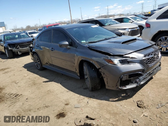 2022 Subaru WRX GT with VIN JF1VBAU69N8006950, listed as a Copart auction lot 53380815 with 13,544 mi miles and Salvage title. Bid and sale history available at DreamBid. Image 4.
