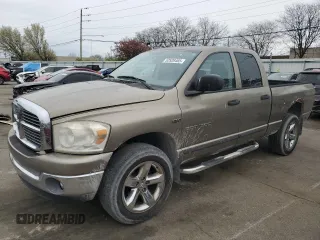 2007 Dodge 1500 SLT with VIN 1D7HU182X7J523149, listed as a Copart auction lot 52528465 with 228,521 mi miles and Clean Title. Bid and sale history available at carsss.com. Image 1.