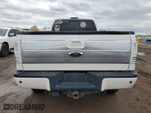 2016 Ford F-350 Platinum with VIN 1FT8W3BT4GEA03927, listed as a Copart auction lot 59504725 with Not provided miles and Salvage title. Bid and sale history available at DreamBid. Image 6.