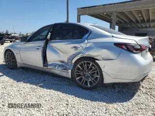 2019 Infiniti Q50 RED SPORT 400 with VIN JN1FV7AP5KM760097, listed as a Copart auction lot 49042405 with 21,056 mi miles and Non Repairable. Bid and sale history available at carsss.com. Image 2.
