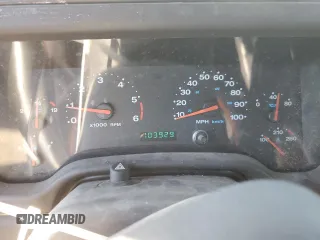 2001 Jeep Wrangler Sport with VIN 1J4FA49S21P346217, listed as a Copart auction lot 46133815 with 103,929 mi miles and Salvage Title. Bid and sale history available at carsss.com. Image 9.