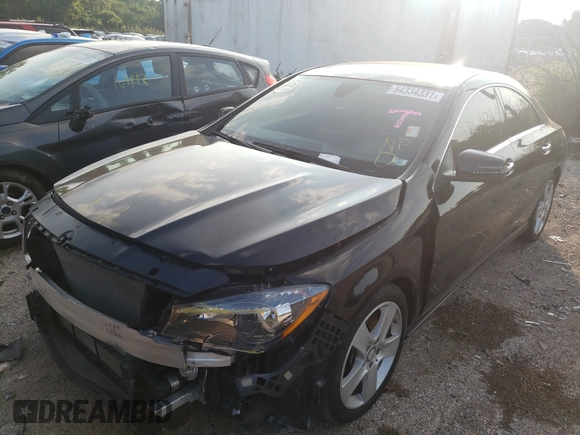2017 Mercedes-Benz CLA with VIN WDDSJ4GB2HN468224, listed as a Copart auction lot 54334331 with 26,143 mi miles. Bid and sale history available at carsss.com. Image 2.