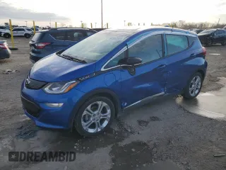 2021 Chevrolet Bolt EV LT with VIN 1G1FY6S0XM4112850, listed as a Copart auction lot 43801985 with 44,491 mi miles and Salvage Title. Bid and sale history available at carsss.com. Image 1.