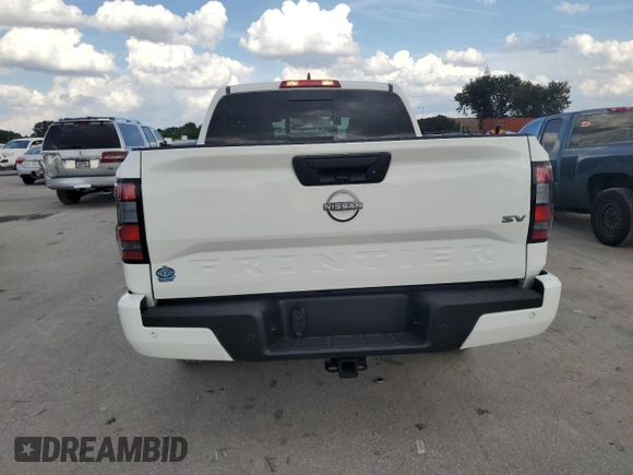 2024 Nissan Frontier SV with VIN 1N6ED1EJ9RN610607, listed as a Copart auction lot 71346354 with 122 mi miles and Non Repairable. Bid and sale history available at carsss.com. Image 6.