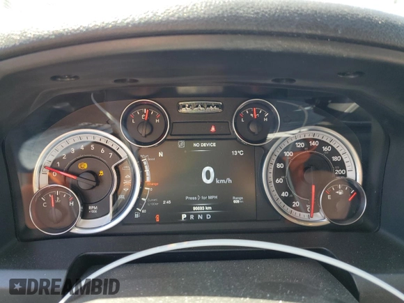 2021 Ram 1500 Tradesman z VIN 3C6RR7KT4MG693581, wystawiony jako Copart lot #53489595 z przebiegiem 96 693 mil mil oraz Szkoda całkowita • Salvage title. Historia ofert i sprzedaży dostępna na DreamBid. Obrazek 9.