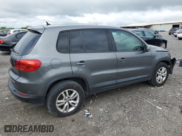 2013 Volkswagen Tiguan S z VIN WVGAV3AX6DW597379, wystawiony jako Copart lot #56386515 z przebiegiem 100 415 mil mil oraz Czysty tytuł • Clean title. Historia ofert i sprzedaży dostępna na DreamBid. Obrazek 3.