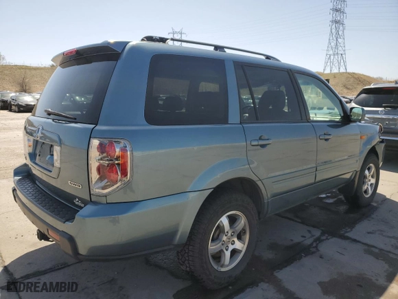 2007 Honda Pilot EX-L with VIN 2HKYF18737H522711, listed as a Copart auction lot 52812565 with 183,288 mi miles and Salvage Title. Bid and sale history available at carsss.com. Image 3.