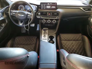 2022 Genesis G70 3.3T with VIN KMTG54TE7NU101021, listed as a Copart auction lot 79877954 with 21,868 mi miles and Clean Title. Bid and sale history available at DreamBid. Image 8.