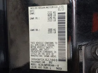 2013 Nissan Maxima 3.5 S with VIN 1N4AA5AP1DC827803, listed as a IAAI auction lot 41203054 with 182,297 mi miles. Bid and sale history available at carsss.com. Image 9.