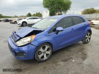 2013 Kia Rio SX with VIN KNADN5A33D6243634, listed as a Copart auction lot 48004765 with 112,183 mi miles and Salvage Title. Bid and sale history available at carsss.com. Image 1.
