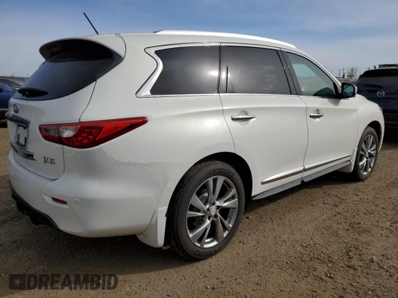2013 Infiniti JX35 with VIN 5N1AL0MM2DC311230, listed as a Copart auction lot 76712764 with 170,295 mi miles and Clean Title. Bid and sale history available at carsss.com. Image 3.
