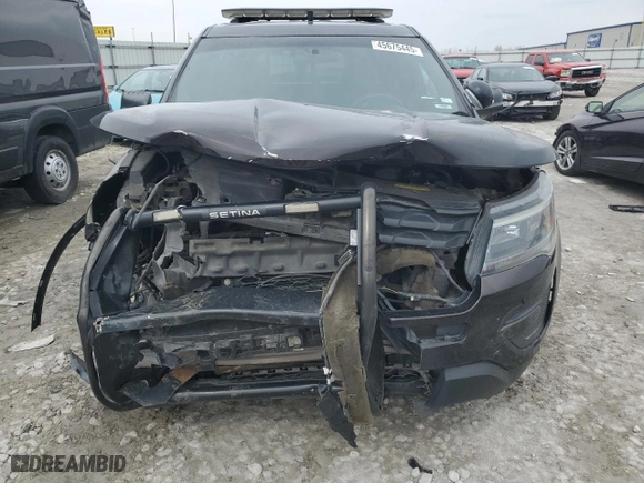 2016 Ford Utility Police Interceptor with VIN 1FM5K8AR5GGC26379, listed as a Copart auction lot 45675445 with 0 mi miles and Salvage Title. Bid and sale history available at carsss.com. Image 5.