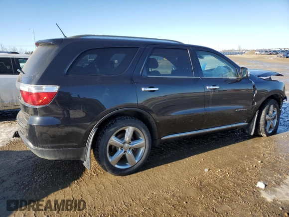 2013 Dodge Durango Citadel z VIN 1C4RDJEG1DC701187, wystawiony jako Copart lot #48036895 z przebiegiem Nie podano mil oraz Szkoda całkowita • Salvage title. Historia ofert i sprzedaży dostępna na DreamBid. Obrazek 3.