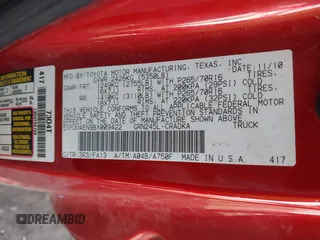2011 Toyota Tacoma with VIN 5TFUU4EN9BX009422, listed as a IAAI auction lot 41394829 with 302,264 mi miles. Bid and sale history available at carsss.com. Image 9.