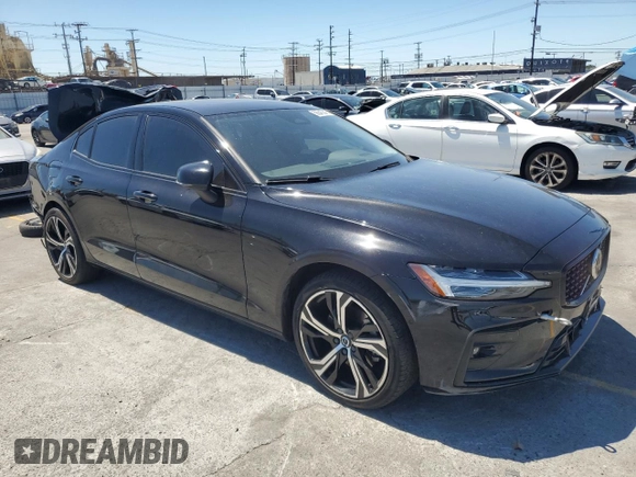 2024 Volvo S60 Plus Dark Theme with VIN 7JRL12FL2RG291095, listed as a Copart auction lot 56045645 with 48,162 mi miles and Salvage title. Bid and sale history available at DreamBid. Image 4.