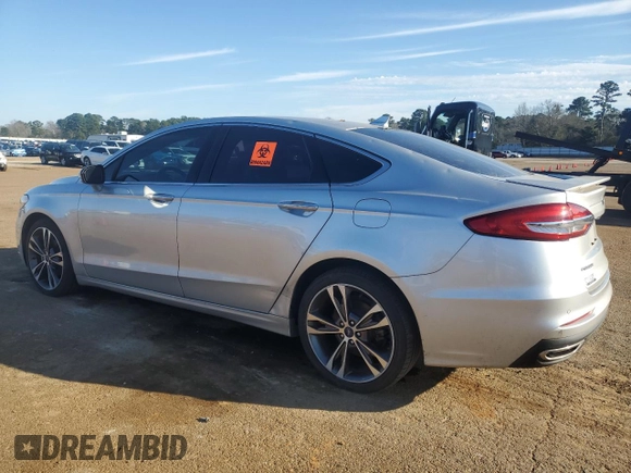 2019 Ford Fusion Titanium with VIN 3FA6P0D95KR105639, listed as a Copart auction lot 47495405 with 94,653 mi miles and Salvage Title. Bid and sale history available at carsss.com. Image 2.
