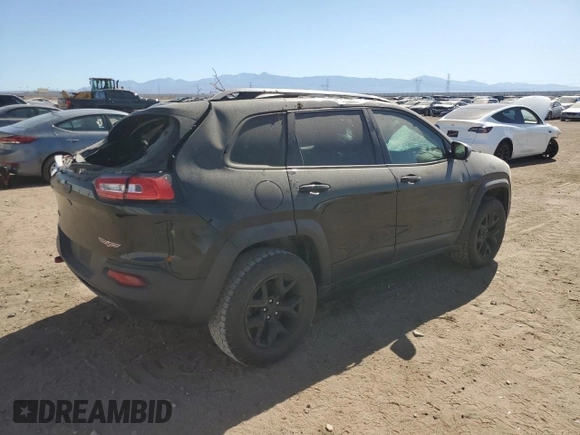 2016 Jeep Cherokee Trailhawk z VIN 1C4PJMBB5GW366190, wystawiony jako Copart lot #67792724 z przebiegiem 103 924 mil mil oraz Szkoda całkowita • Salvage title. Historia ofert i sprzedaży dostępna na DreamBid. Obrazek 3.