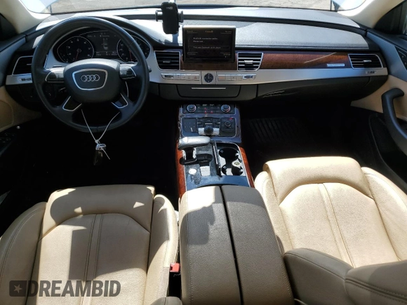 2013 Audi A8 3.0L с VIN WAUAGAFD1DN007447, выставлен на аукционе Copart как лот 54394825 с пробегом 128 729 миль миль и Чистый • Clean title. История ставок и продаж доступна на DreamBid. Изображение 8.