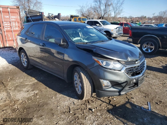 2020 Chevrolet Equinox LS with VIN 3GNAXHEV2LS548430, listed as a Copart auction lot 47304195 with 53,252 mi miles and Salvage Title. Bid and sale history available at carsss.com. Image 4.