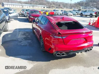 2023 Kia Stinger GT2 with VIN KNAE55LC4P6138316, listed as a IAAI auction lot 41358179 with 7,971 mi miles. Bid and sale history available at carsss.com. Image 3.