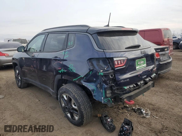 2018 Jeep Compass Trailhawk with VIN 3C4NJDDB5JT112495, listed as a Copart auction lot 44628635 with 62,882 mi miles and Salvage Title. Bid and sale history available at carsss.com. Image 2.