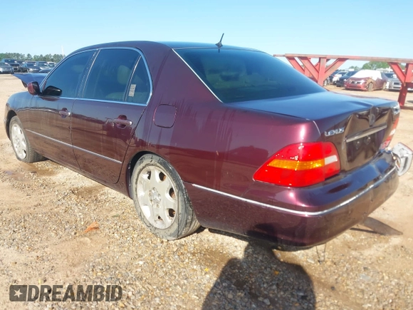 2001 Lexus LS 430 with VIN JTHBN30F310013325, listed as a IAAI auction lot 41967567 with 244,685 mi miles. Bid and sale history available at carsss.com. Image 3.