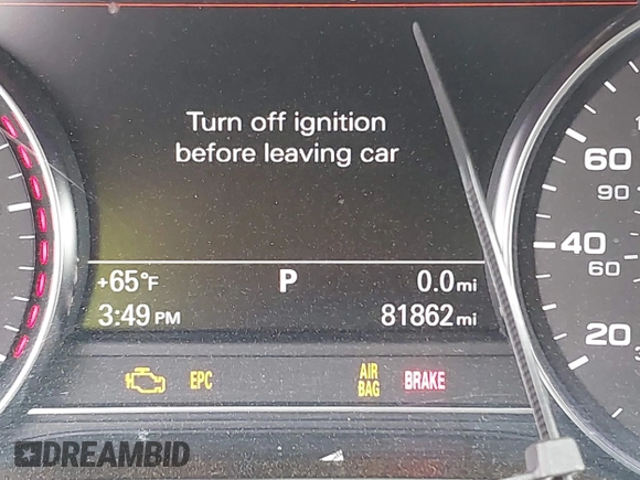 2015 Audi A8 3.0T with VIN WAU3GAFD3FN033317, listed as a IAAI auction lot 41854277 with 81,862 mi miles and . Bid and sale history available at DreamBid. Image 15.