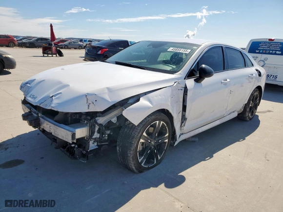 2022 Kia K5 GT-Line with VIN 5XXG64J26NG089261, listed as a Copart auction lot 45855155 with 27,158 mi miles and Salvage Title. Bid and sale history available at carsss.com. Image 1.