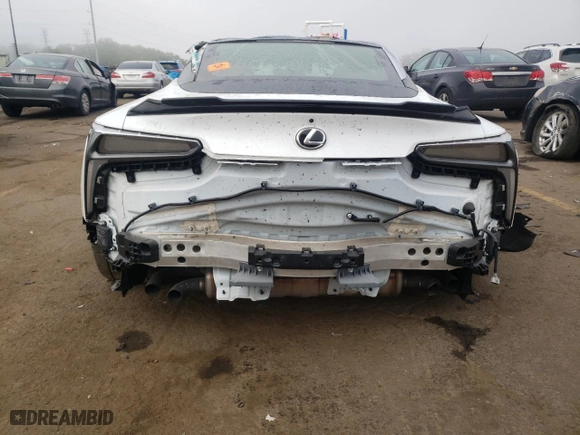 2018 Lexus LC with VIN JTHHP5AY9JA000511, listed as a Copart auction lot 72041014 with 0 mi miles and Salvage Title. Bid and sale history available at carsss.com. Image 6.